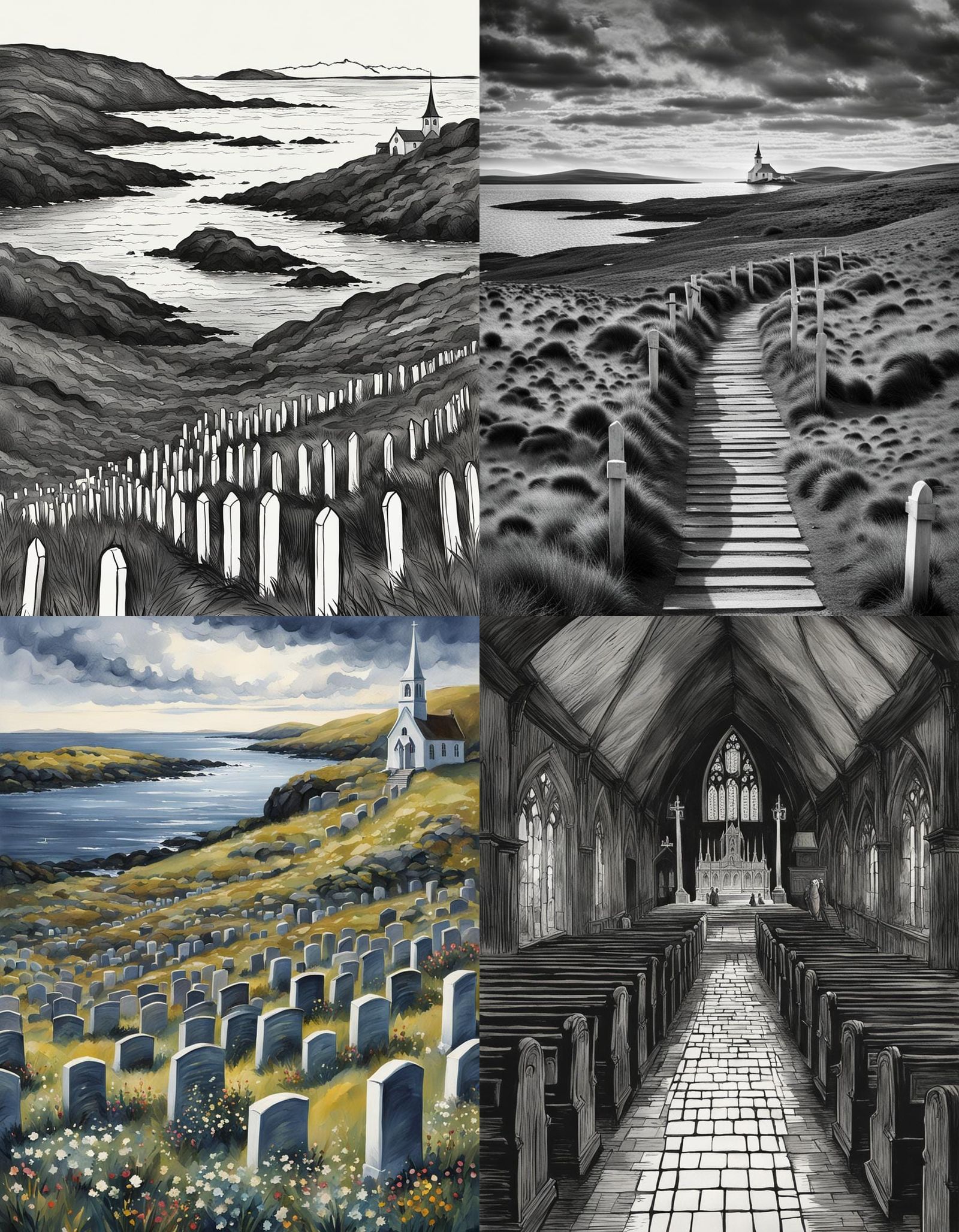 Dream Funeral: A Dramatic Digital Matte Painting
