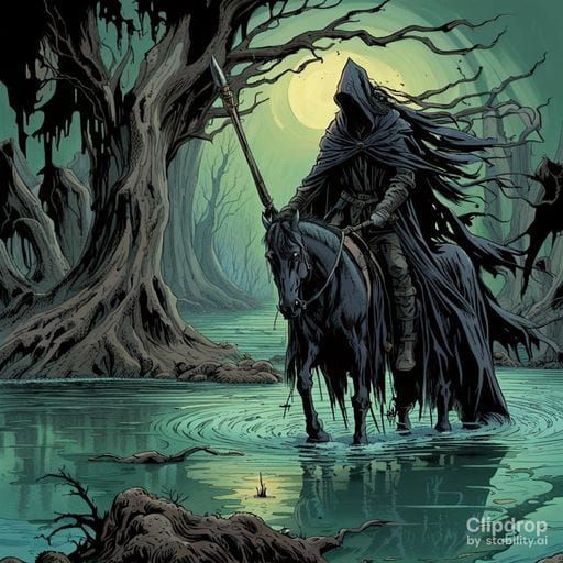 Humorous Satirical Monster with Exaggerated Features