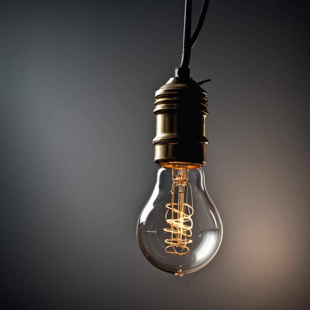 Intricate Lamp Bulb Macro Photography in HDR Lighting