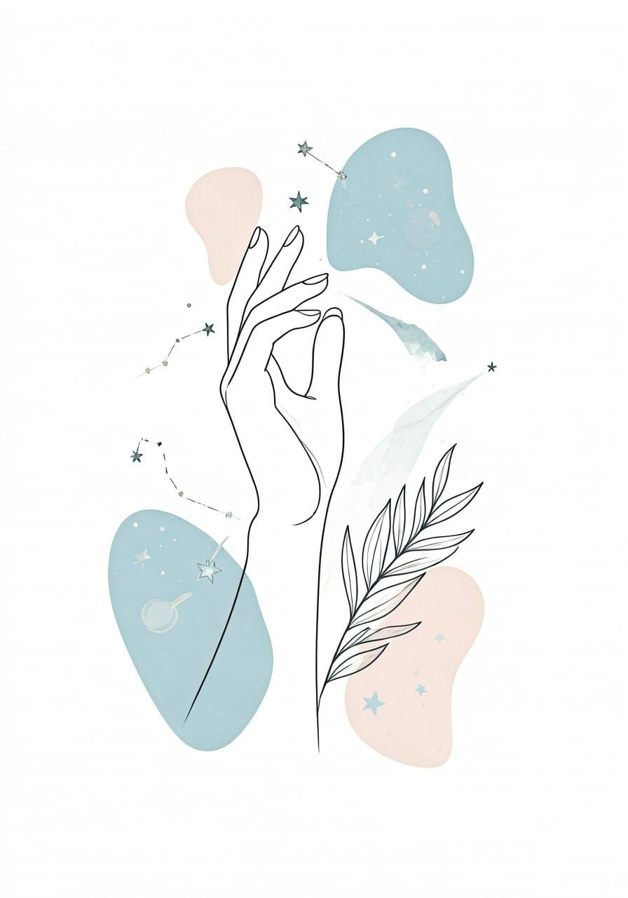 Ethereal Hand Reaches for Celestial Wonders