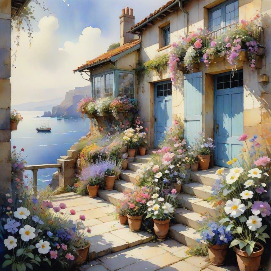 Ethereal Cottage Garden Oasis