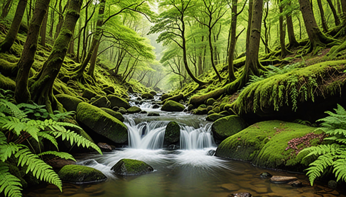 Forest Oasis Revealed in Vibrant Colors