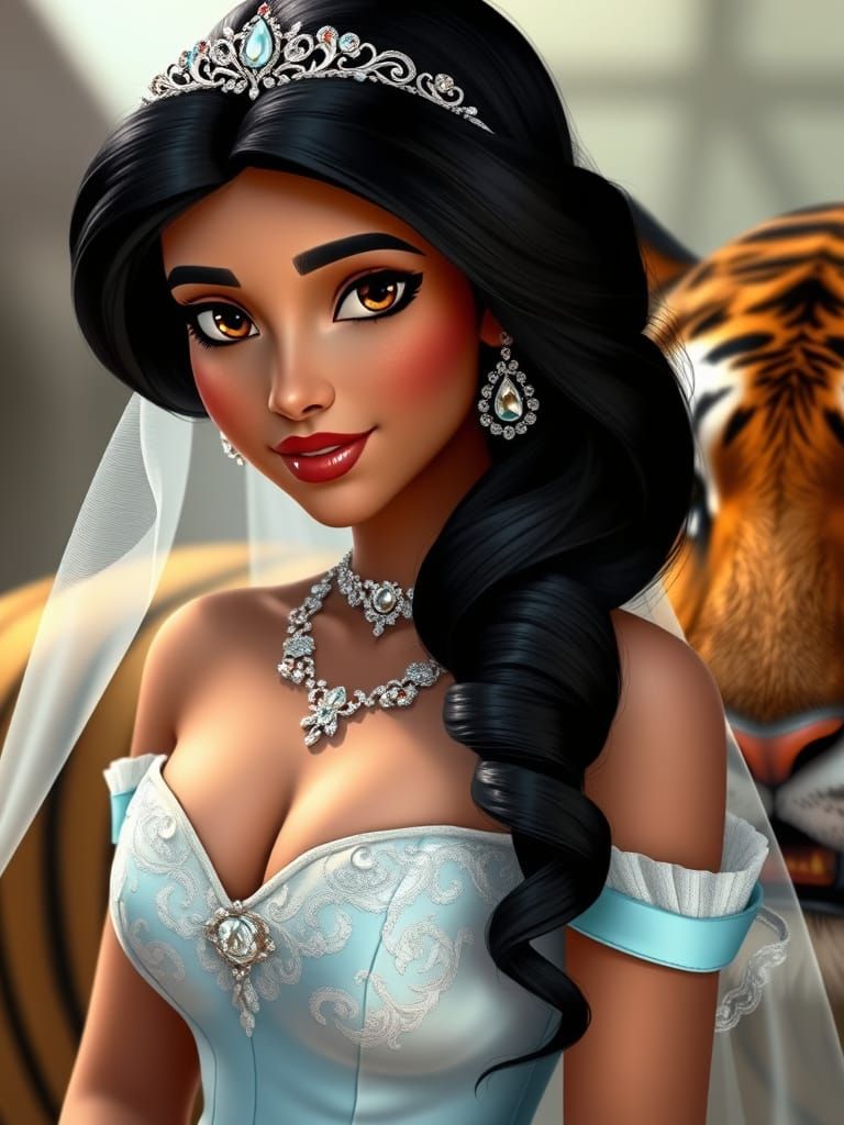 Disney Princess Jasmine's Wedding Day in Live Action