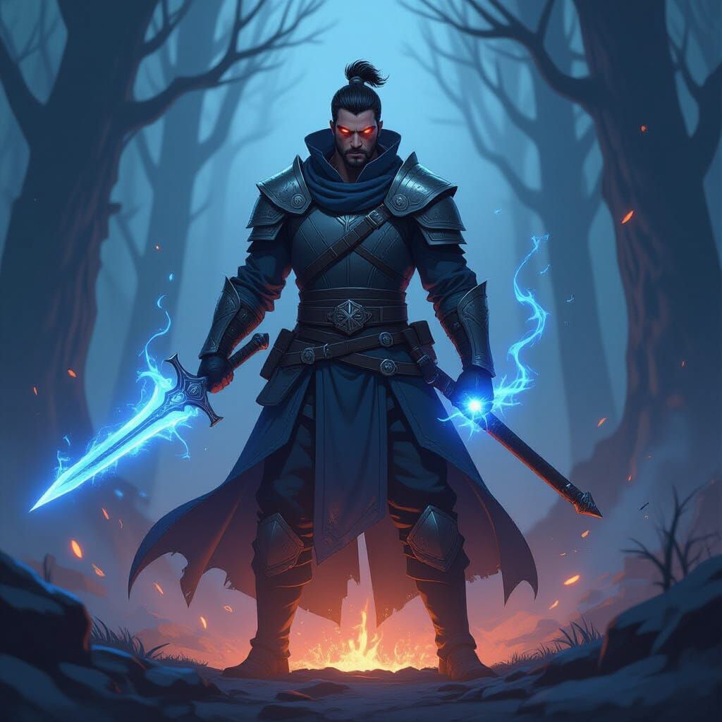 Character Art in Solo Leveling Style