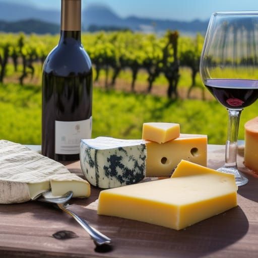 Wine and Cheese in Vineyard: Professional Photography