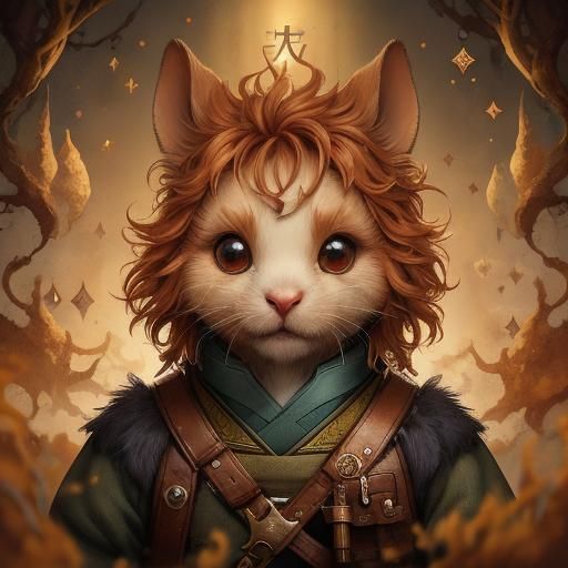 Whimsical Halfling Character Named Finnegan