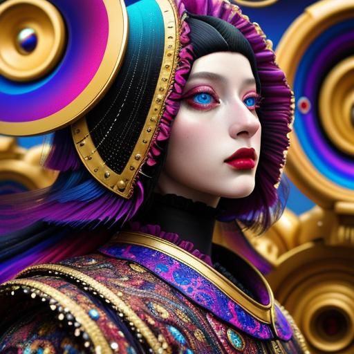 Surreal Renaissance Scene in 3D