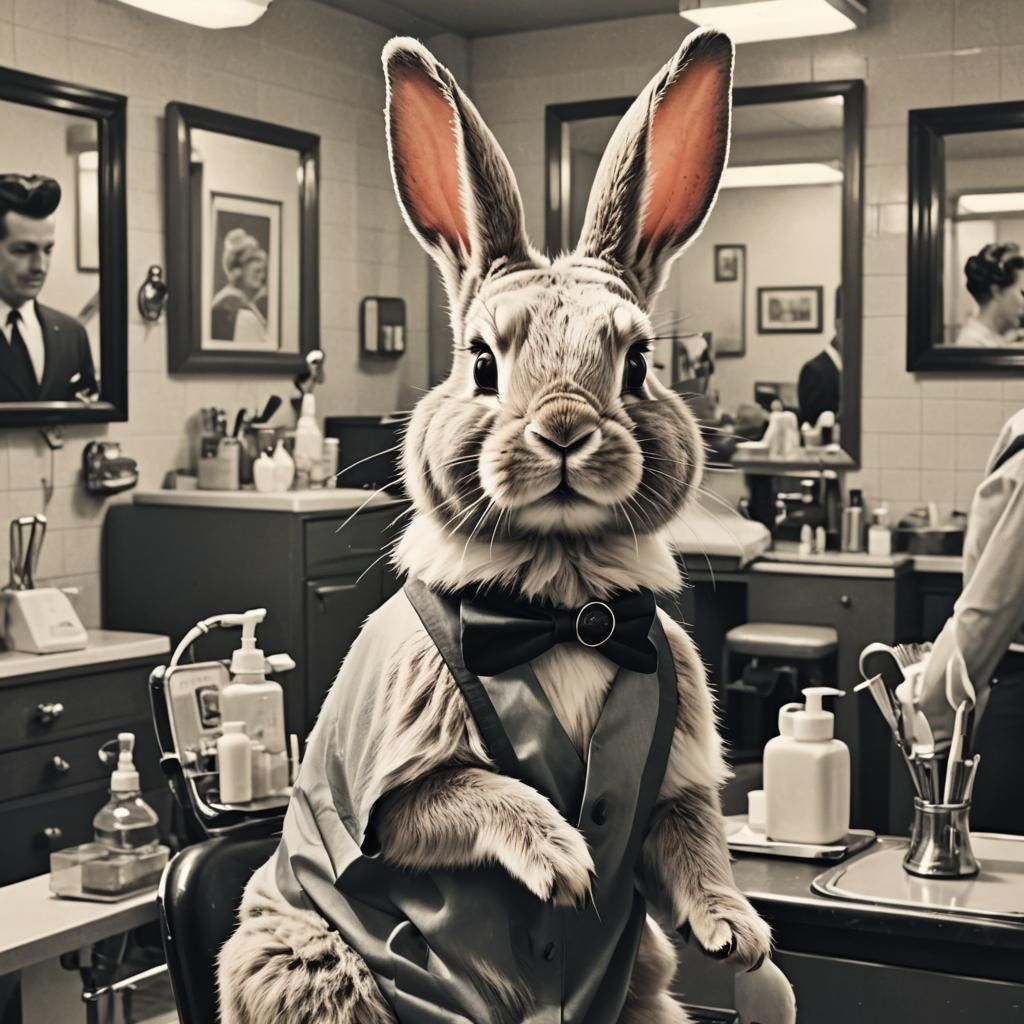 Hare Dresser in the 50s