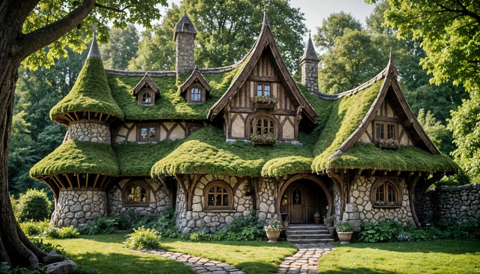 Enchanted Elven Cottage in Whimsical Woodland