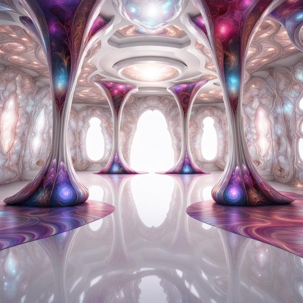 Fractal Light Fashion Show in Irregular Choice Style