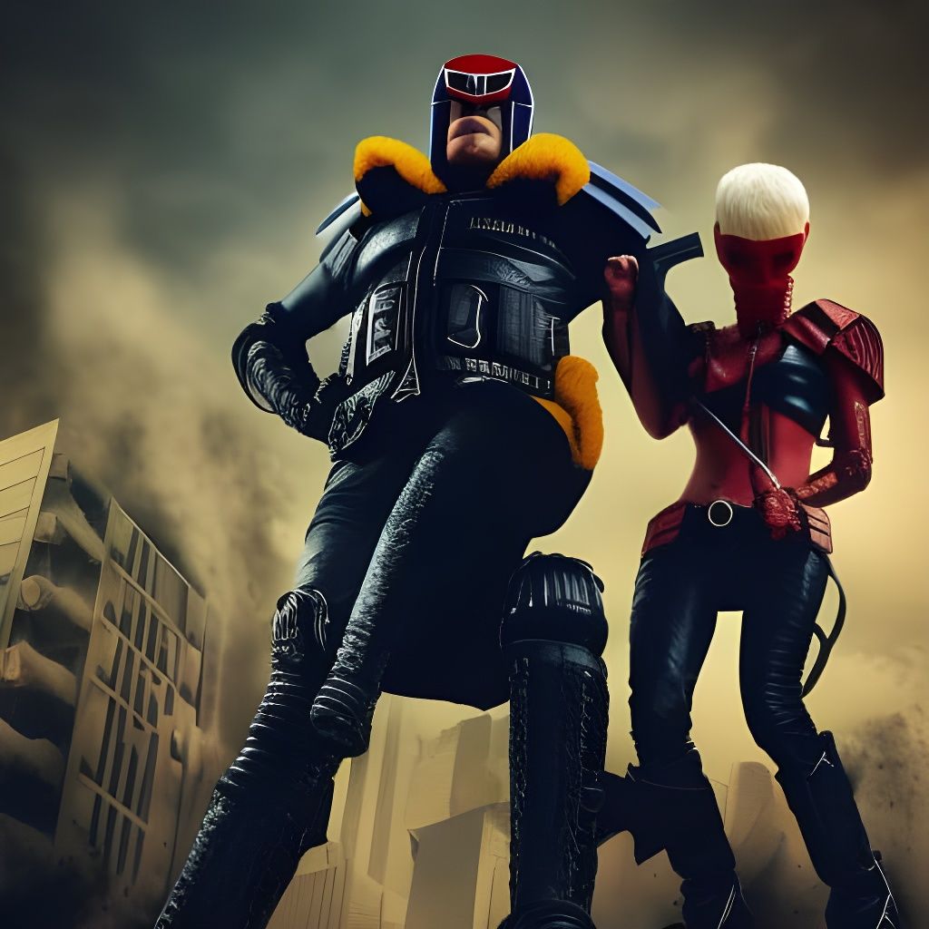 Judge Dredd Arrests Die Antwoord: 1990s Polaroid Portrait