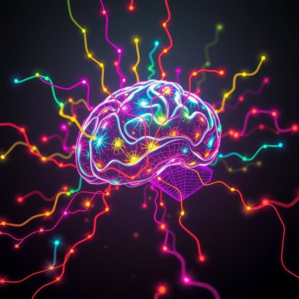 Dystopian Synthbrain Escapes: Chromatic Fractal Formations