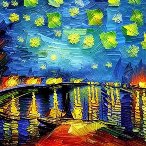 Colorful Impasto Painting with Dynamic Lighting