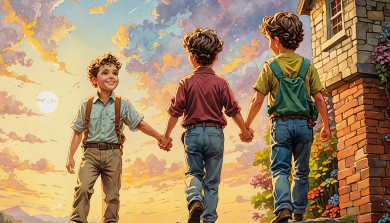 Growth Mindset: Thomas Kinkade Style Ink Drawing