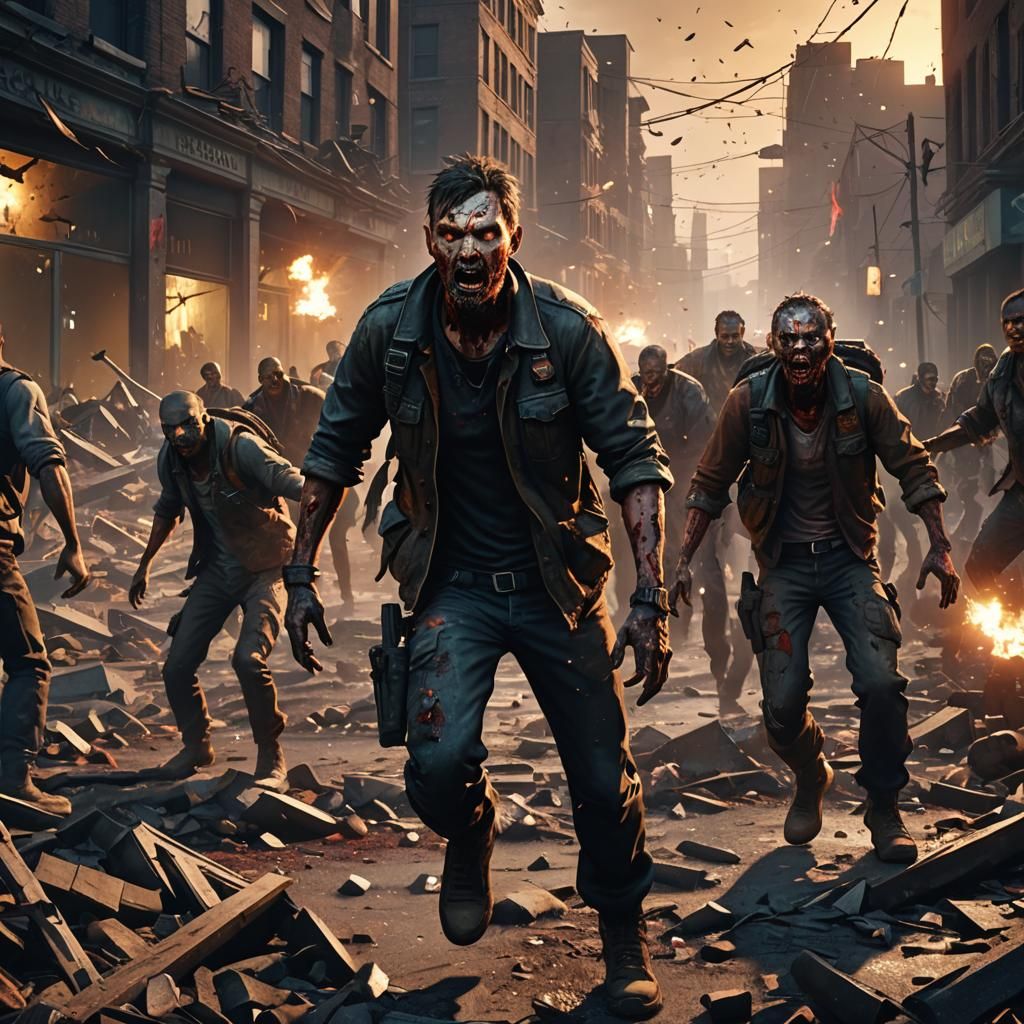 Zombies Overrun Last Survivor in Post-Apocalyptic City