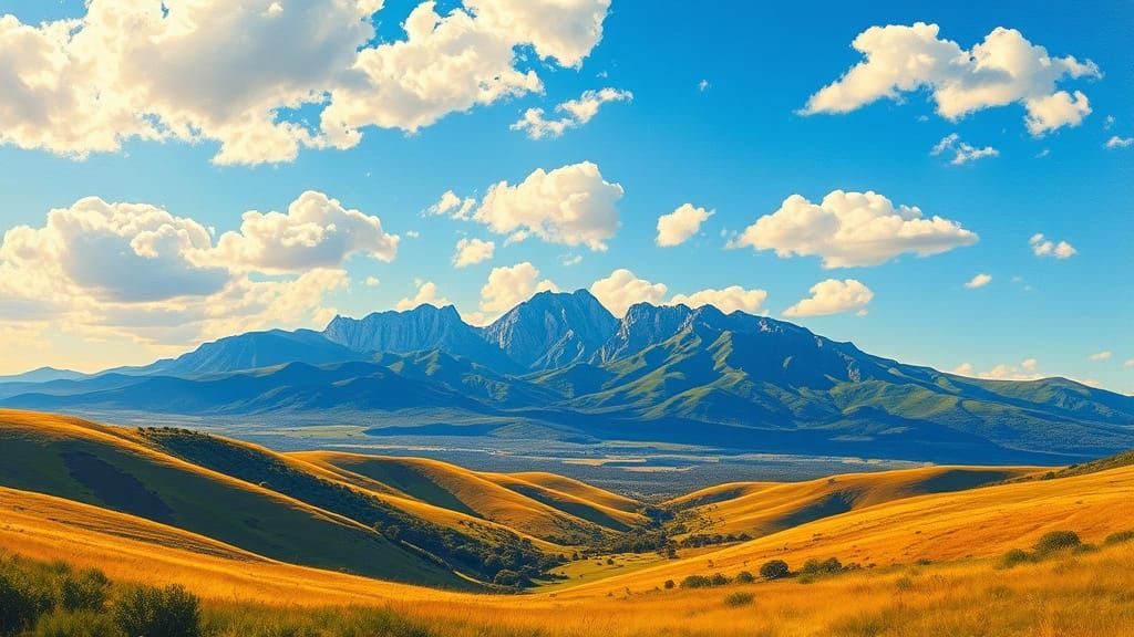 Serene Australian Landscape in Impressionist Style