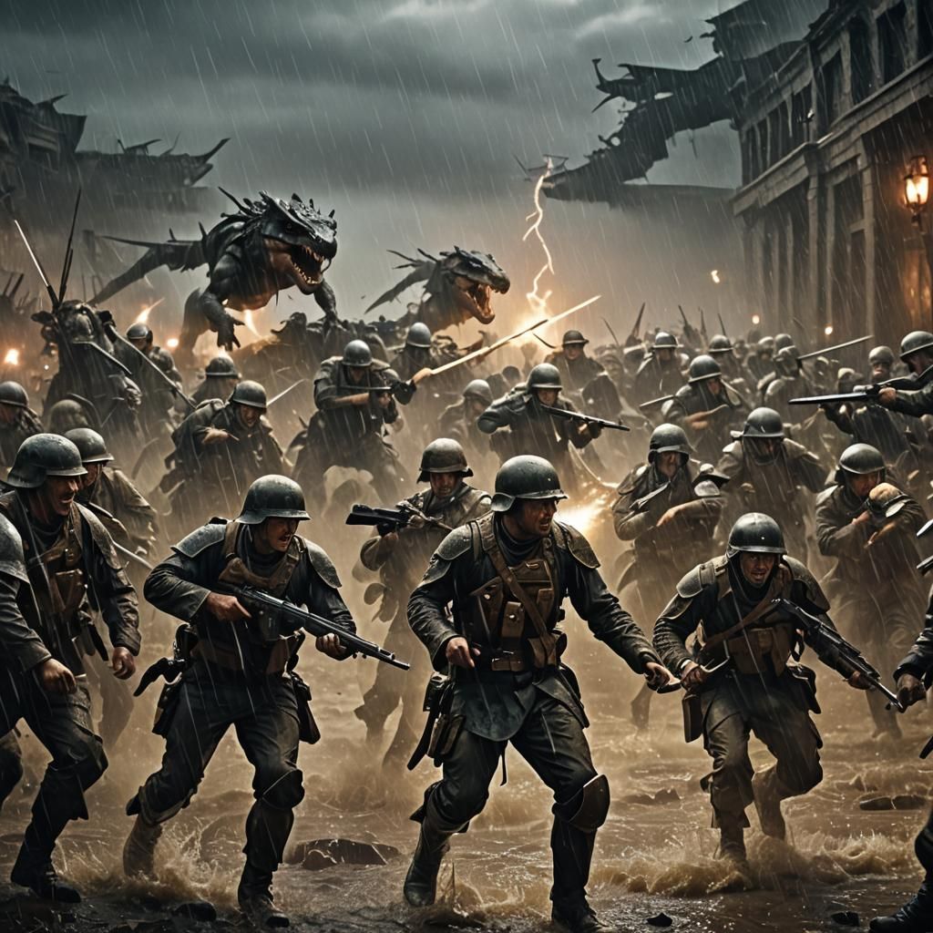 Time-Warped Warzone: Soldiers Clash in Temporal Storm