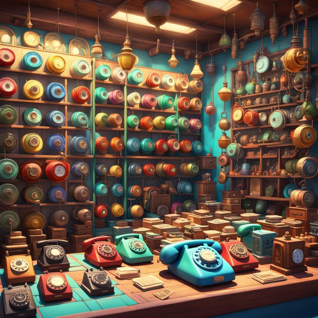 Vibrant Persian Market Scene in 3D Digital Art