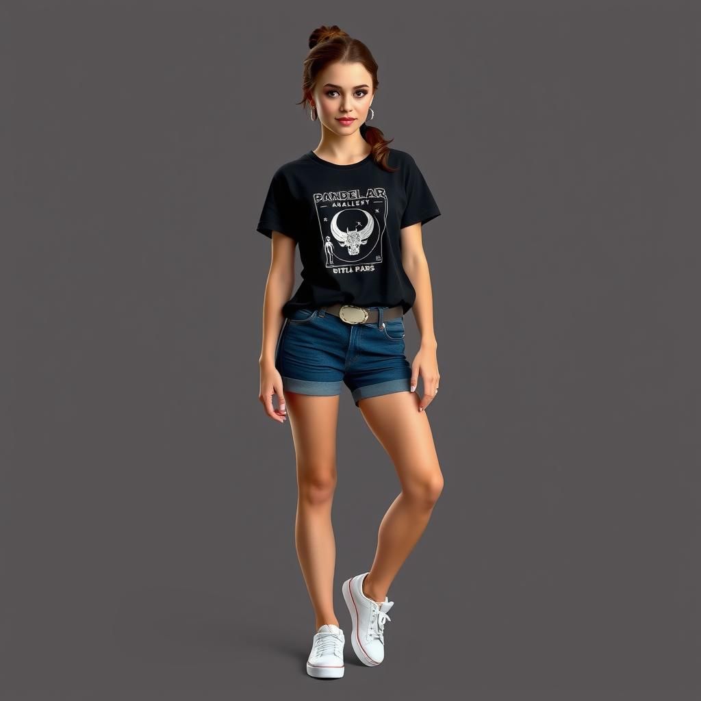 Padme Amidala in T-Shirt and Shorts