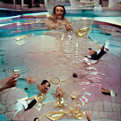 Extravagant Party Scene Generated by AI