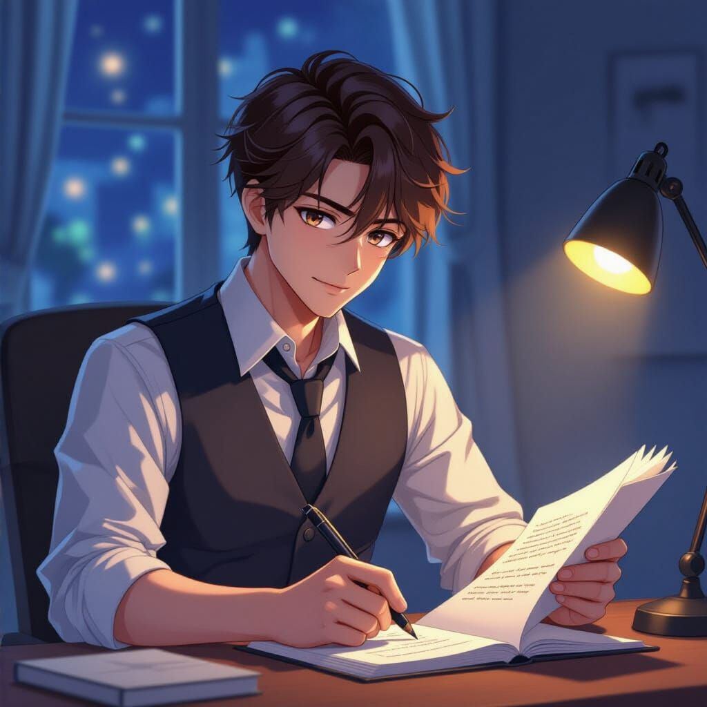 Anime Man Forgets Poem, Seeks to Be Writer