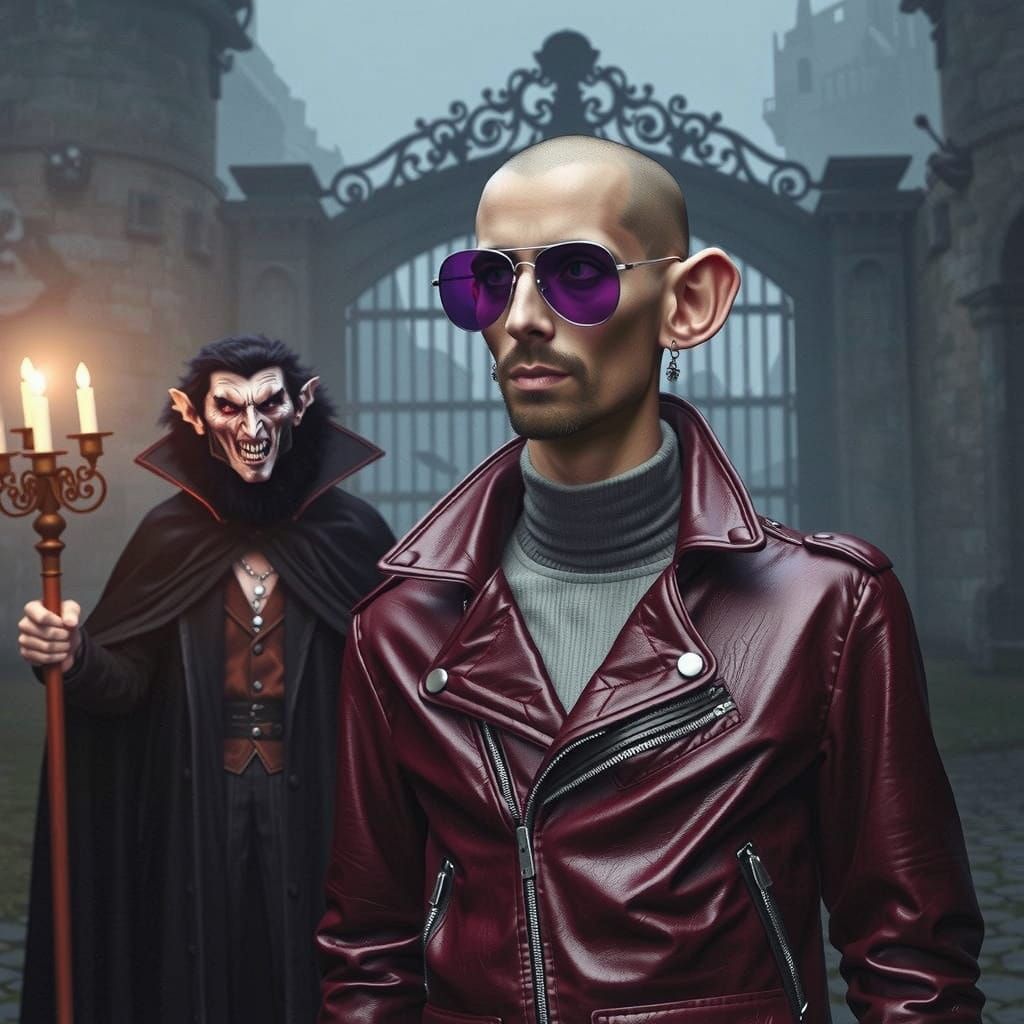 Andrew Tate captured by Dracula in Romania