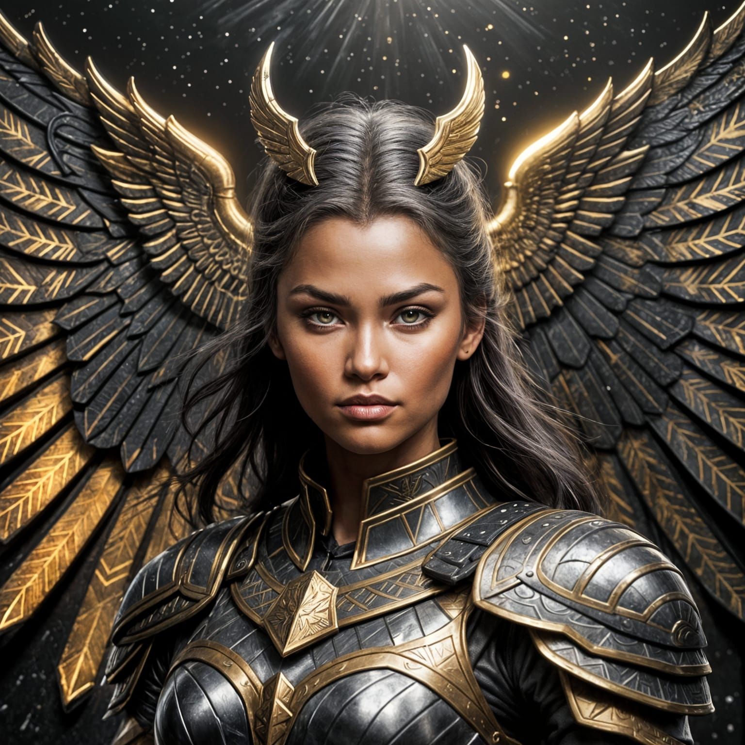 Valkyrie in Dark Armor