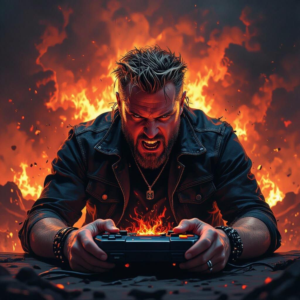 James Hetfield Plays Super Nintendo Amidst Fiery Hellscape