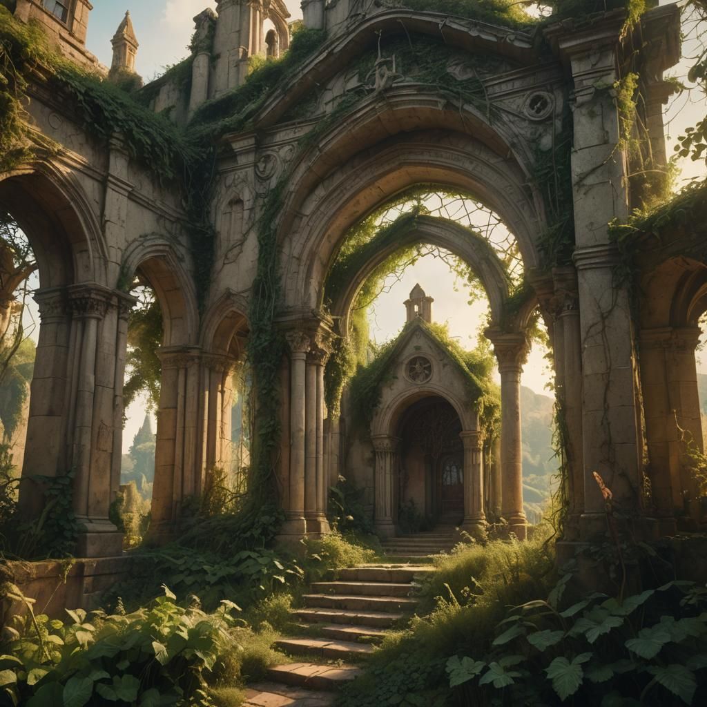 Abandoned Chapel in Neoclassical Style