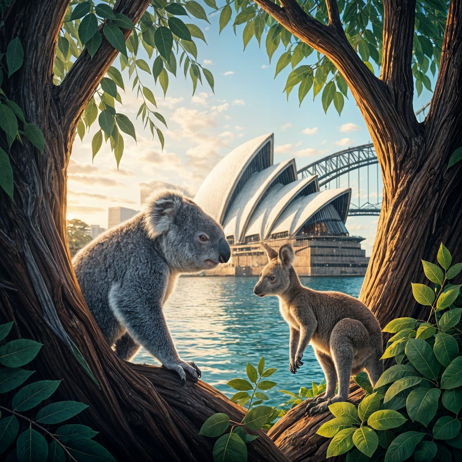 Australian Wildlife Meets Iconic Architecture
