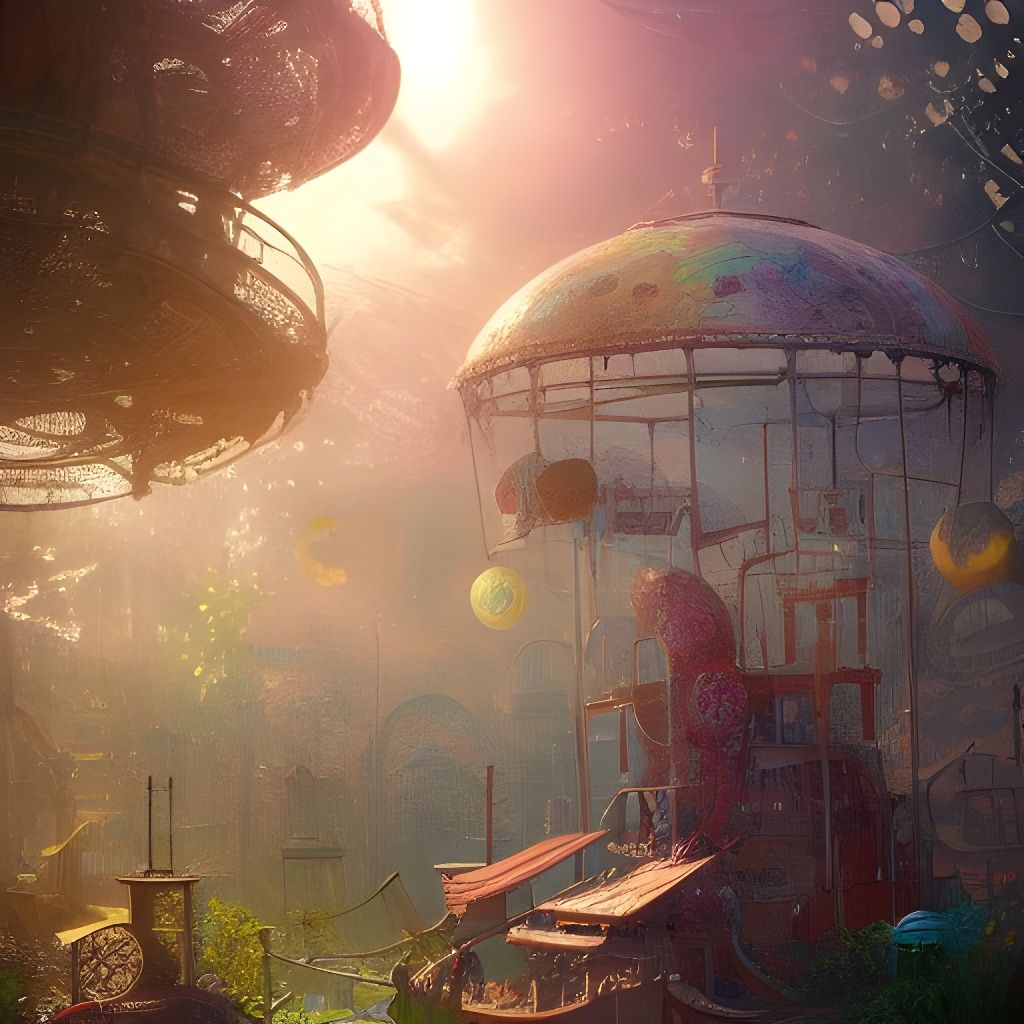 Cosmic Playground: Hyperdetailed Fantasy Album Art