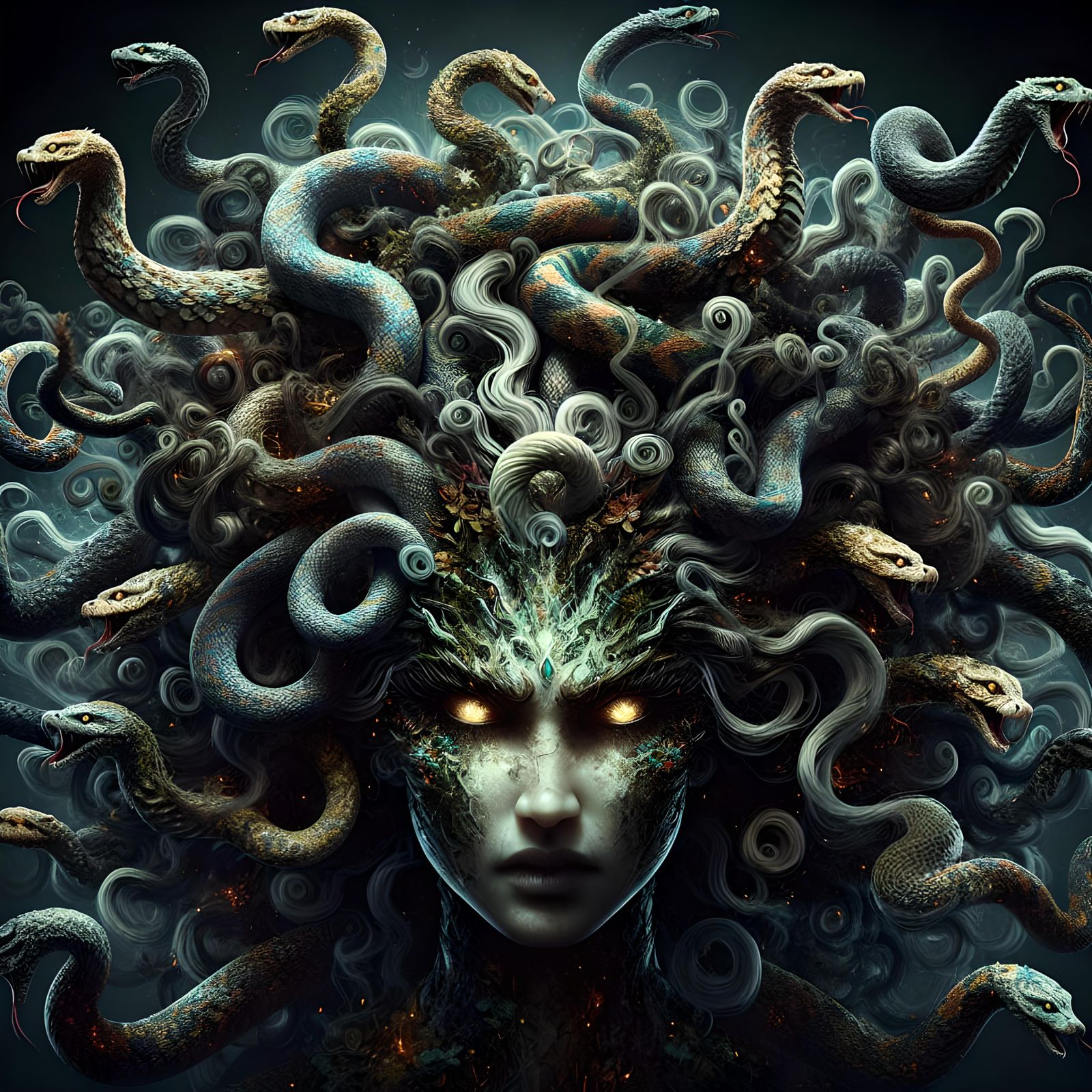 Medusa: Beauty and Terror in Digital Art