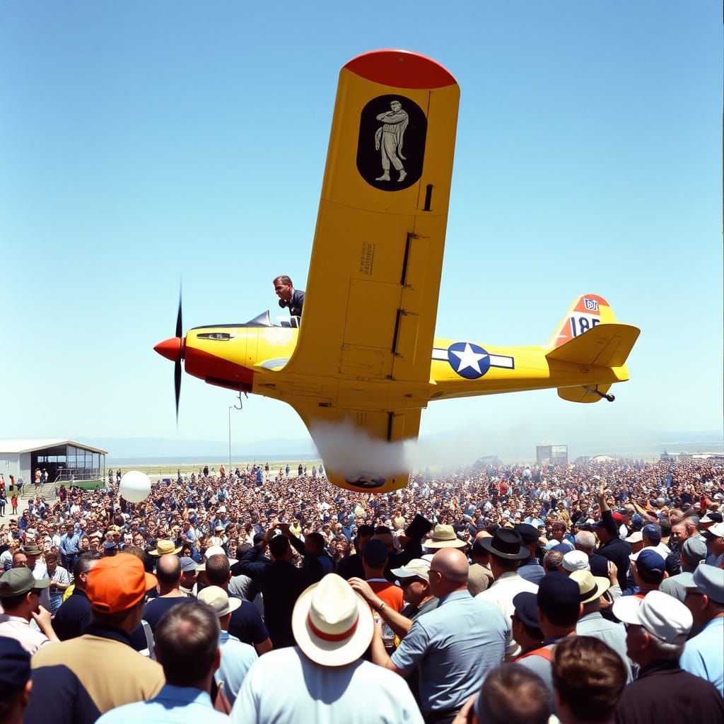 Boeing 707 Test Pilot Performing Barrel Roll