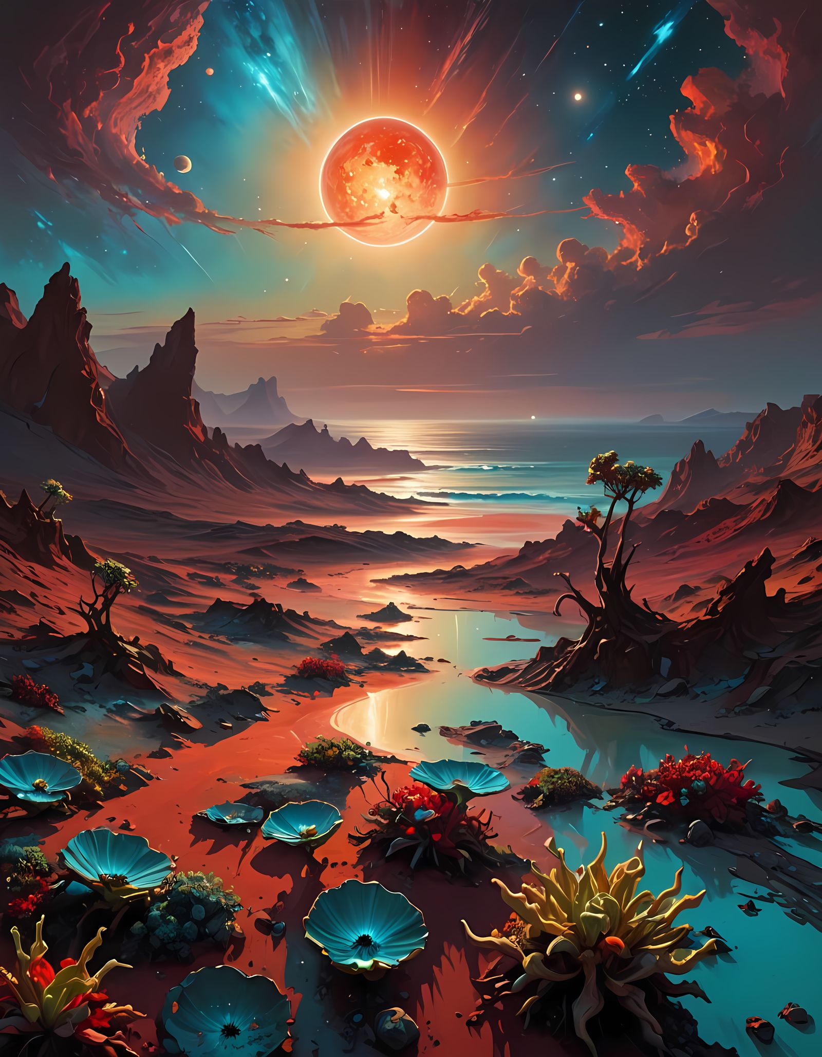 Planet orbiting a red dwarf star