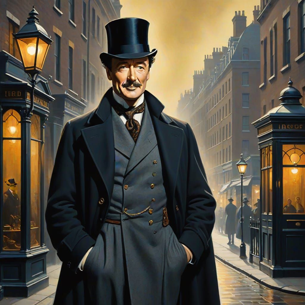 Sherlock Holmes in Victorian London Movie Poster Art