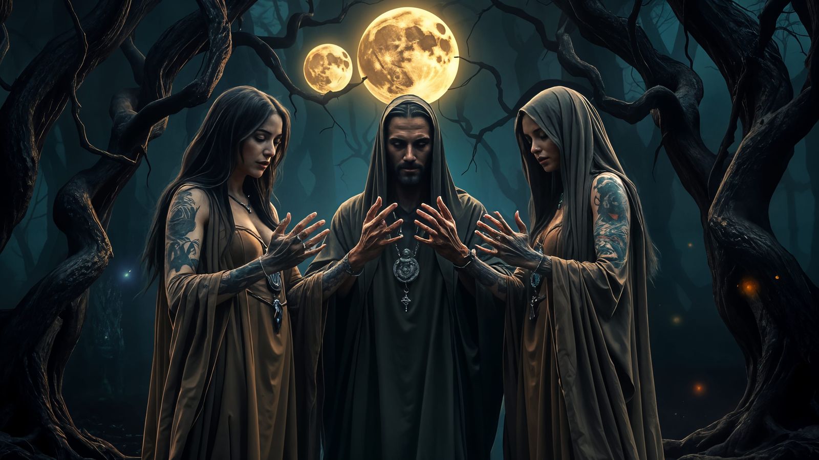 Tattooed Twins Unleash Ancient Portal Magic Under Full Moons