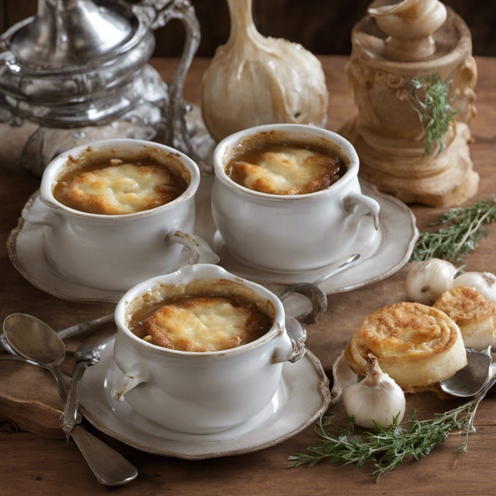 French Onion Soup in Rococo Style