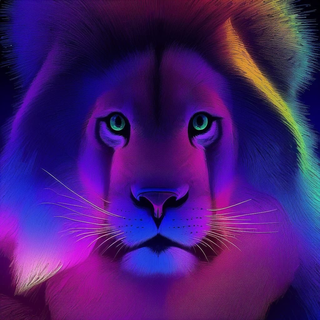 Vibrant Rainbow Forest in Whimsical Wonderland