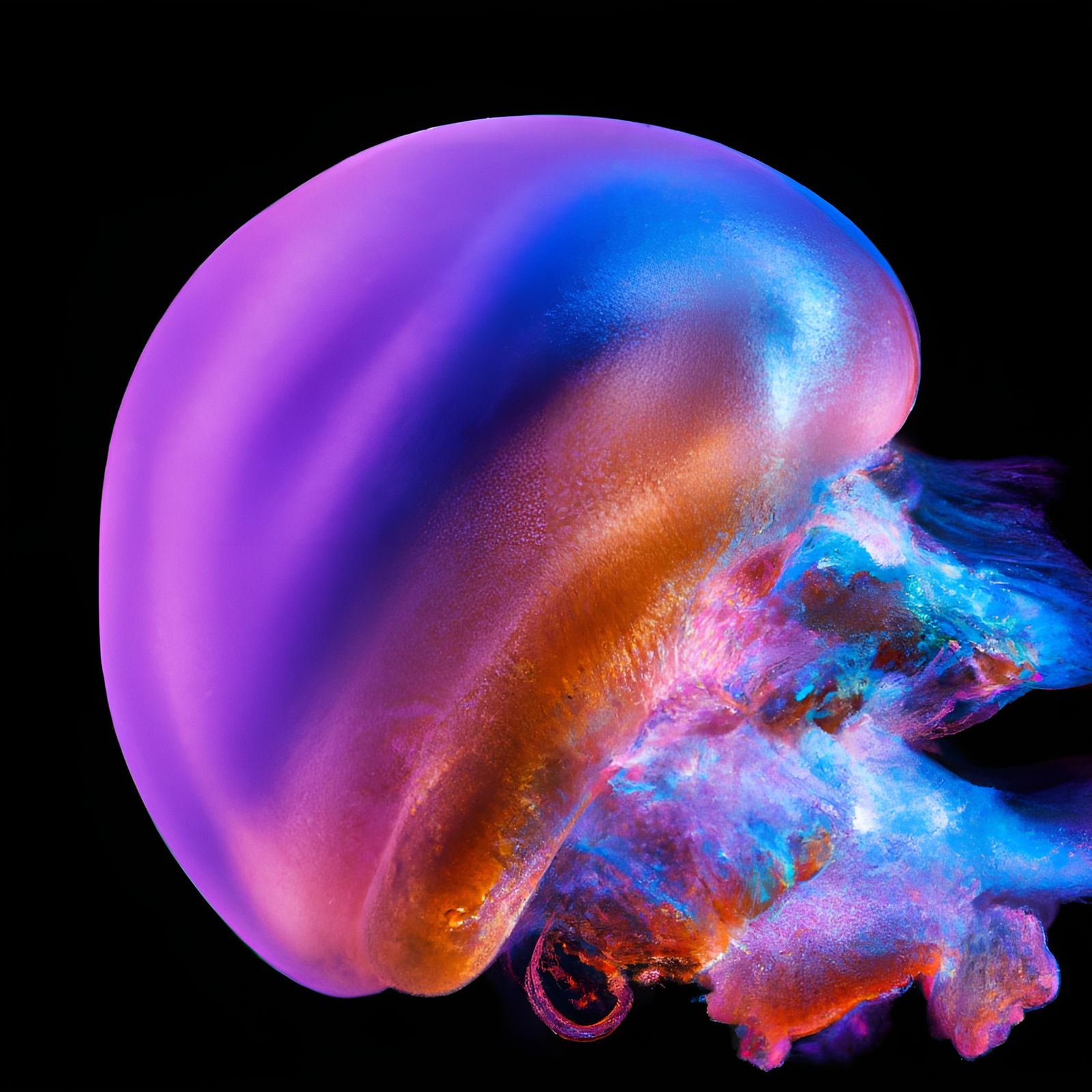 glowing jellyfish