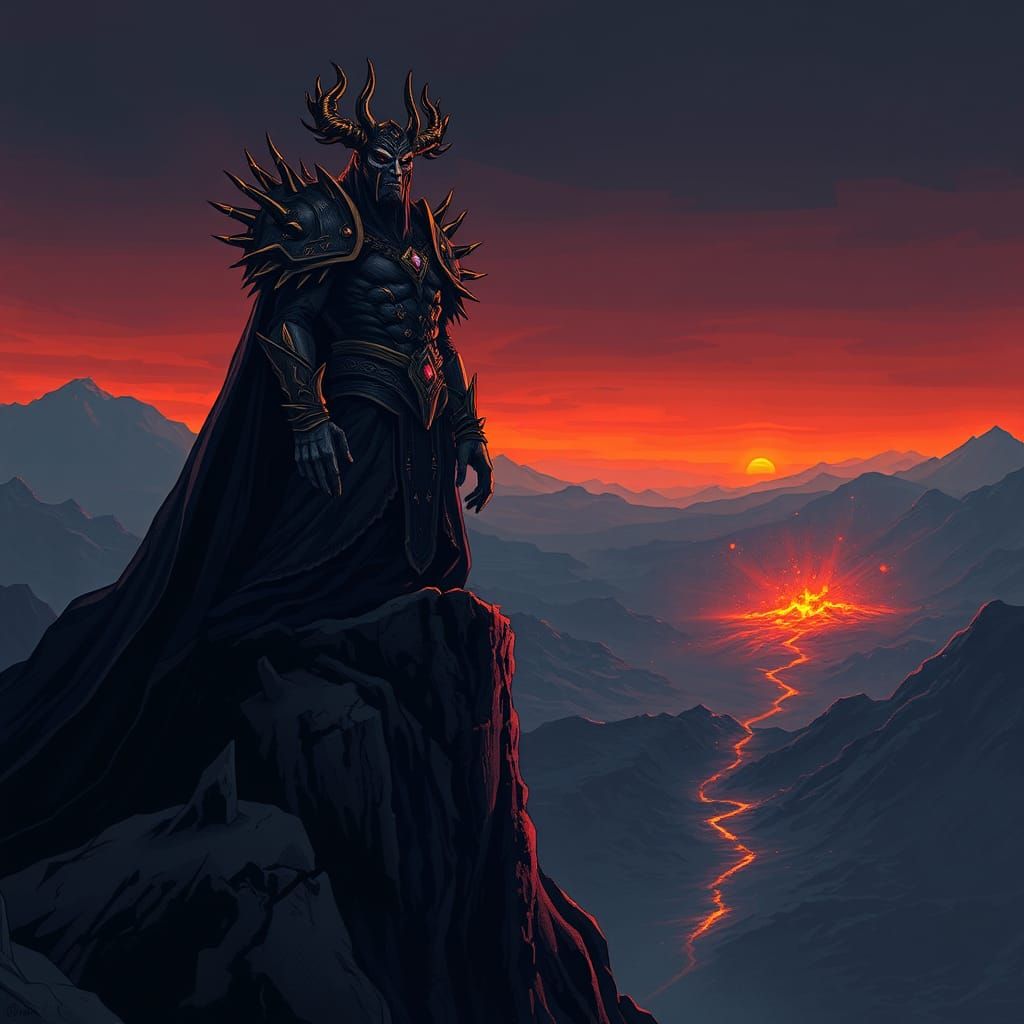 Morgoth: Dark Lord in Anime Style