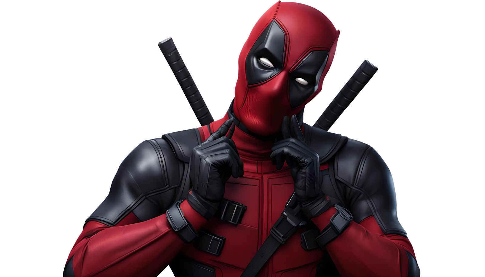 Realistic portrait of Deadpool& realistic vibes& hyperdetail...