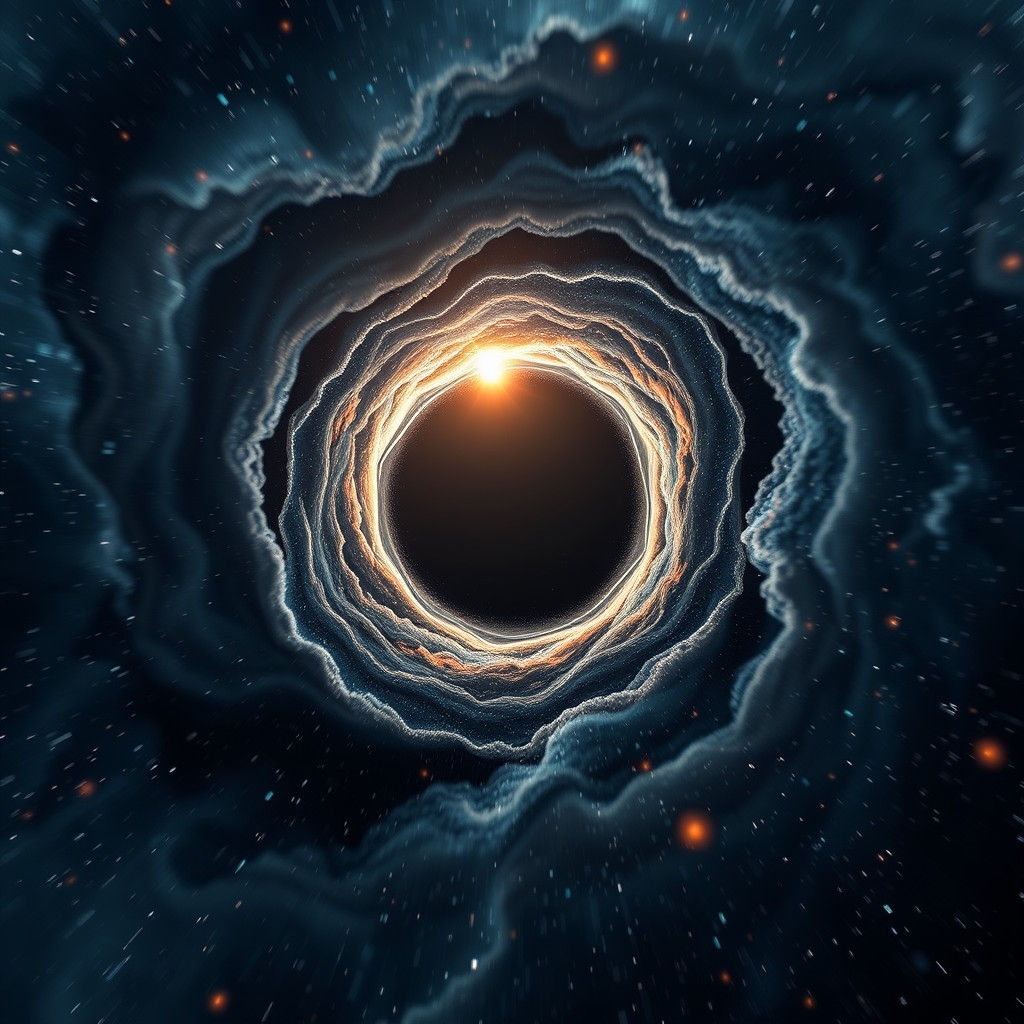 Hyperrealistic Black Hole Portrait in Extreme Detail
