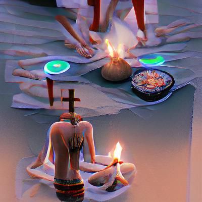 AI Generated Image of a Ritual