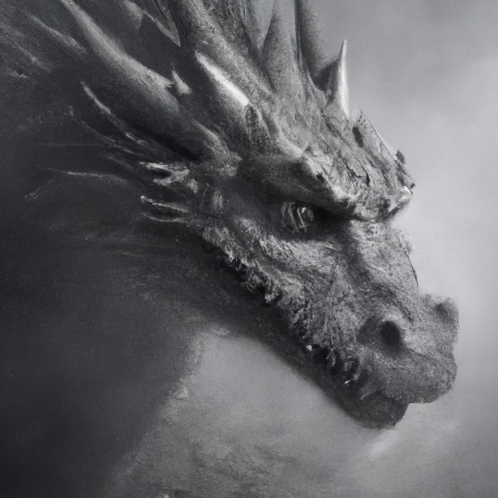 Legendary Dragon Portrait in Ethereal 3D Rendering