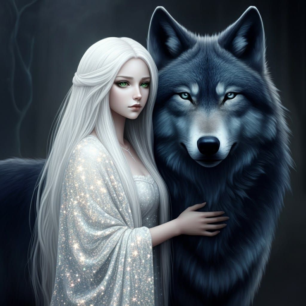 Wolfie and a Wolf