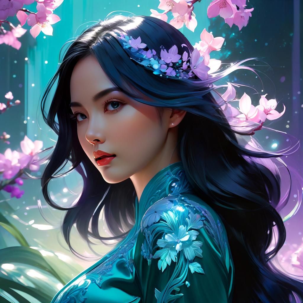 Plasma Light Waves in Cel-Shaded Surreal Style