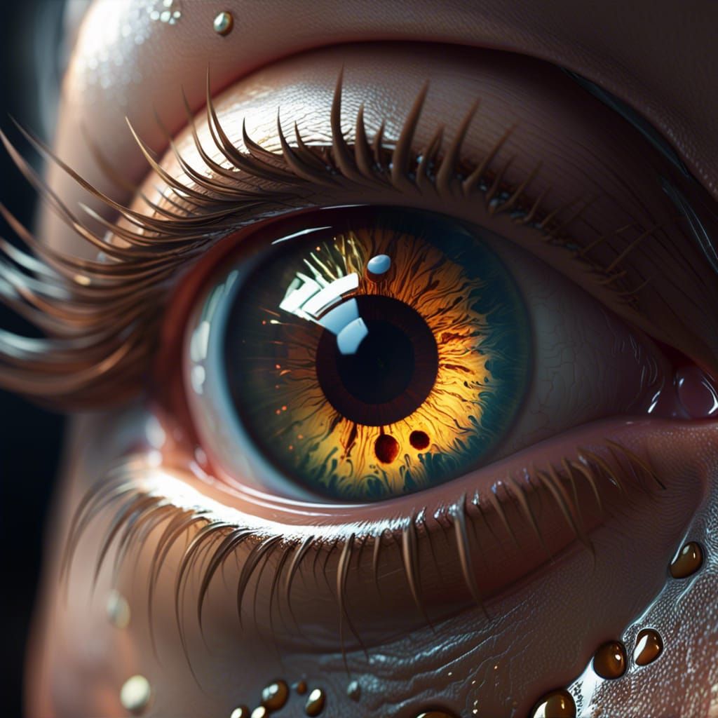 Crying eye