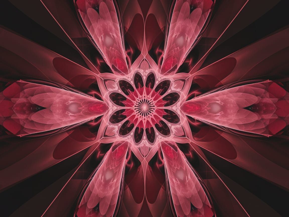 Ethereal Minimalist Floral Abstraction