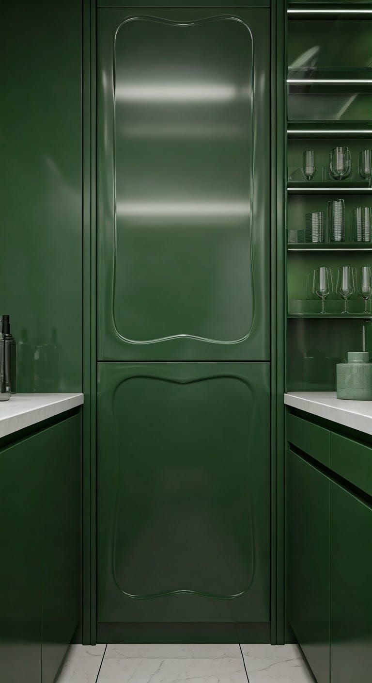 Space Age Butler's Pantry in Modern Style