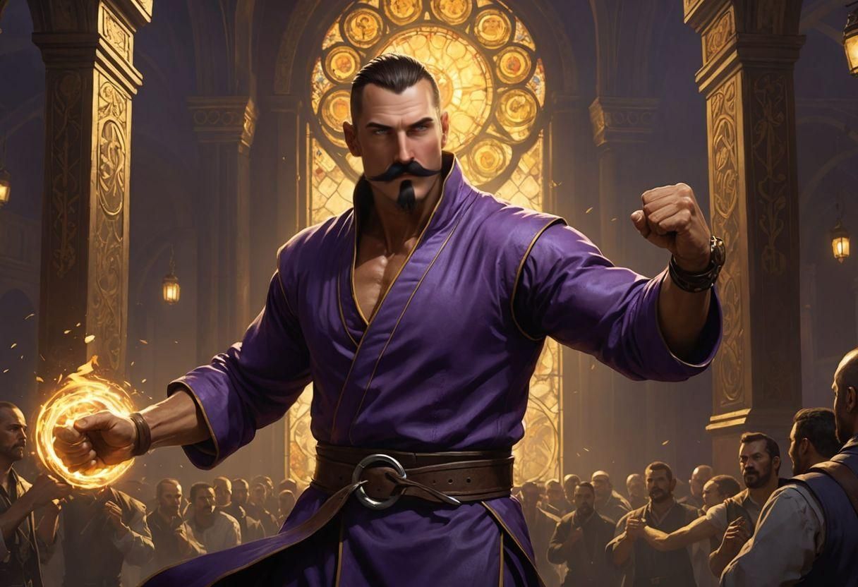 Hyperdetailed Monk Boxer in Dark Fantasy Art